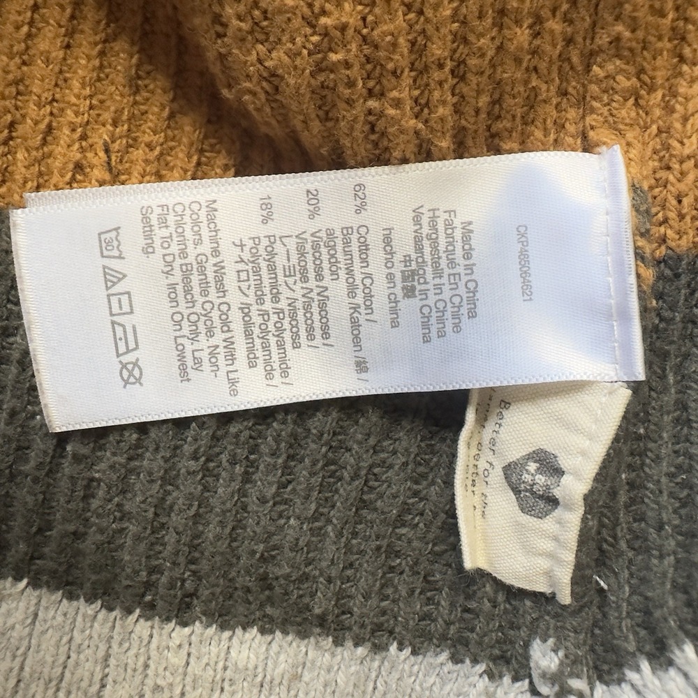 Madewell Cotton Crewneck Relaxed Sweater In Stripe Size M - Picture 5 of 5